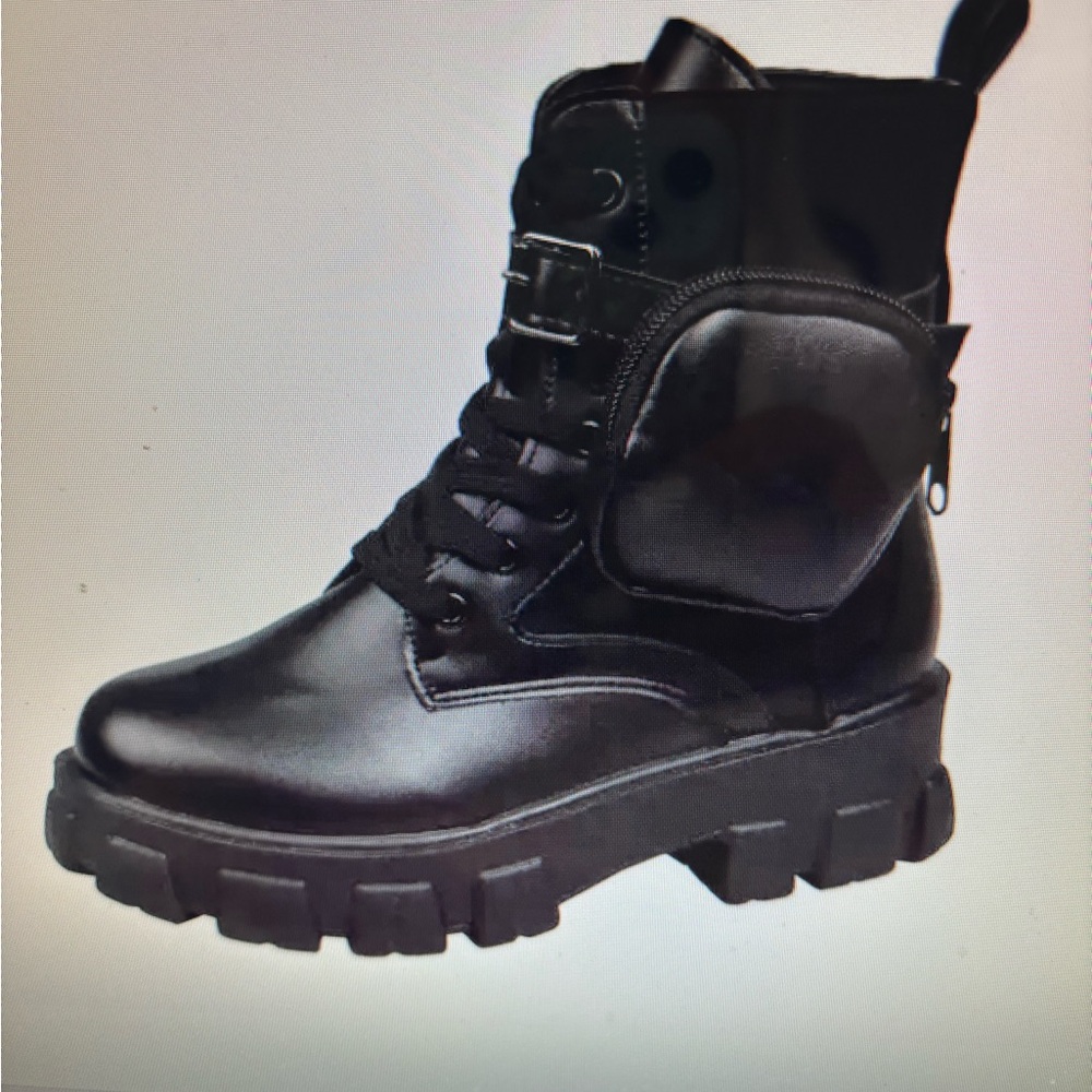 Black Women's Combat Boots